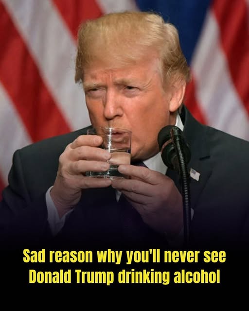 Sad reason why you’ll never see Donald Trump drinking alcohol