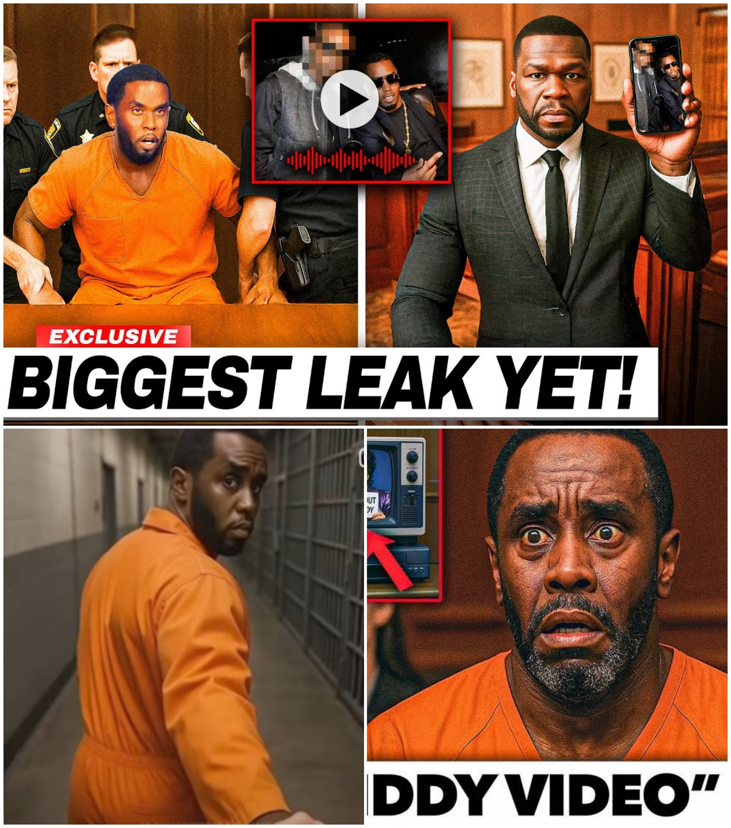 Diddy L0SES IT IN COURTROOM After 50 CENT’s NEW Audio Is Shown As Evidence