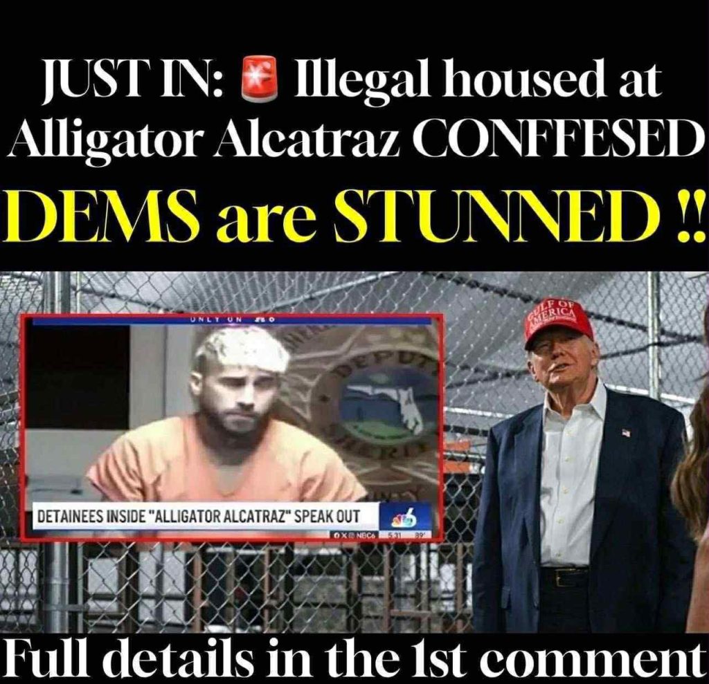 JUST IN: Illegal housed at Alligator Alcatraz CONFFESED DEMS are STUNNED !!